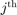 $j\textrm{\textsuperscript{th}}$