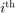 $i\textrm{\textsuperscript{th}}$